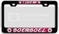 I Love My Boerboel Dogs Pets 3d Metal License Plate Frame Universal Fit For Auto Suv And Truck Tag Holder 12 X 6 In Heavy Duty 