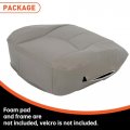Ecotric New Synthetic Leather Driver Seat Cover Compatible With 2003-2006 Chevy Tahoe Suburban Gmc Yukon 922 Pewter