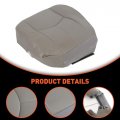 Ecotric New Synthetic Leather Driver Seat Cover Compatible With 2003-2006 Chevy Tahoe Suburban Gmc Yukon 922 Pewter