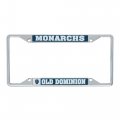 Old Dominion University Odu Monarchs Metal License Plate Frame For Front Or Back Of Car Officially Licensed Mascot 