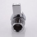 Hwmate G1 2 Brass Shower Flow Control Valve Hand Held Sprayer Shut Off Switch Ceramic Disc Polished Chrome