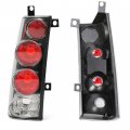 Hecasa Tail Lights Assembly Pair Compatible With 1996-2002 Gmc Savana Chevy Express 1500 2500 3500 Van Replacement Black
