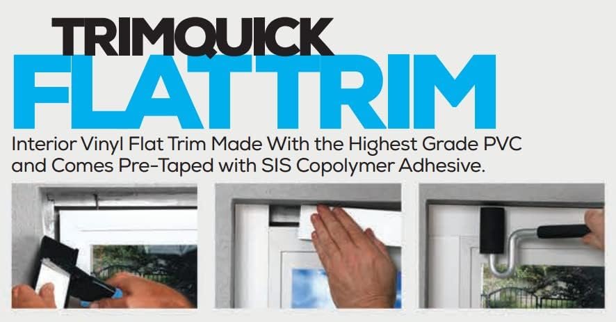 Gordon Glassa White 1-1 4 Trimquick Flat Vinyl Trim Is A Perfect Solution For Your Replacement Window Installation 3 8-ft Long