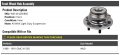 Front Wheel Bearing Hub Assembly Compatible With 1988-1991 Gmc K1500 4wd Models Light Duty Suspension Only