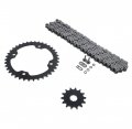 O Ring Chain Sprocket Black For 2004-2008 Yamaha Yfz450 450 14 38 96l