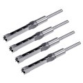 4pcs Square Hole Drill Bit 1 2 12 7mm High Carbon Steel Hollow Mortiser Auger For Woodworking Carpentry Mortise Tenon Machine 
