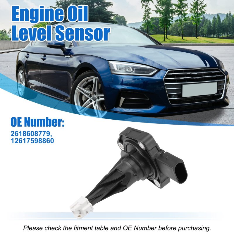 Oil Level Sensor Fit For Bmw 228i 2014-2016 Xdrive 2015-2016 2618608779 Black