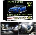 Fyre Flys 8 Piece White Led Interior Lights For 2004-2023 Subaru Wrx Sti Impreza Super Bright 6000k 3014 Series Smd Package Kit 