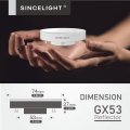 Sincelight Led Gx53 Cabinet Light Reflector Bulb 7w 60w Equivalents 4000k Neutral White Adapt To Lamp Fixture Kitchen Units