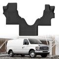 Cartist Floor Mats Fit Ford Econoline E-series 2007-2025 E150 E250 E350 E450 All Weather Liners For Accessories Carpet
