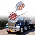 Anzios 8x 4 Round 98-led Double Face Side Marker Light For Truck Rv Car Bus Trailer Van Caravan Boat 12v Red Amber