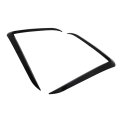 Black Front Bumper Fog Lamp Wind Knife Spoiler For Tesla Model Y 2025 2026 Light Eyebrow Cover Trim 2 Piece Blade Set