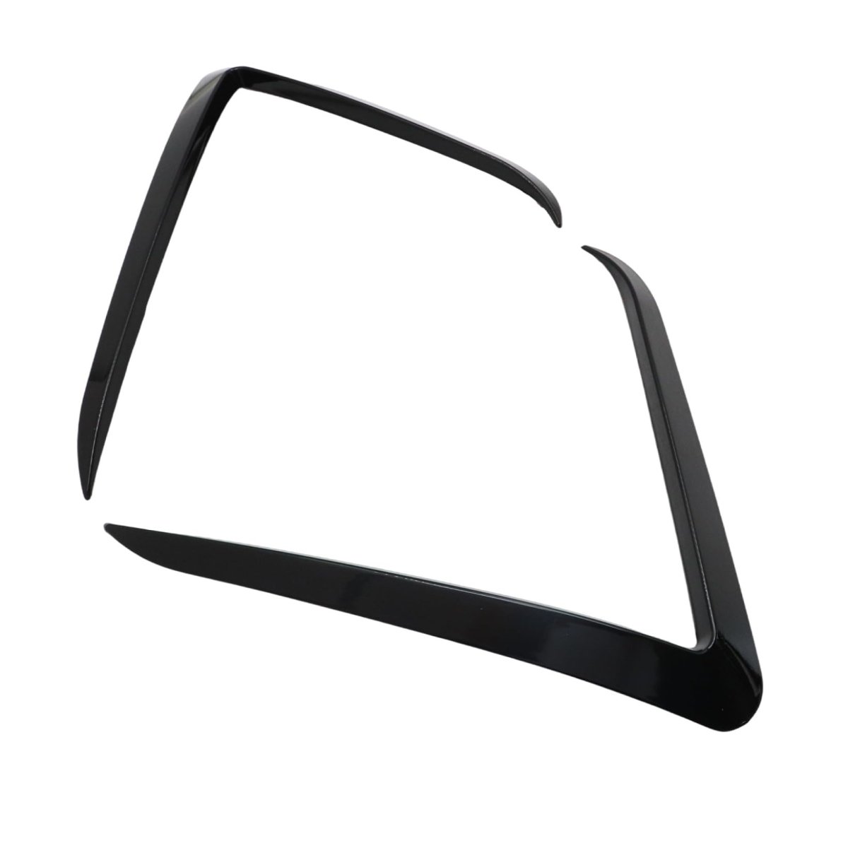Black Front Bumper Fog Lamp Wind Knife Spoiler For Tesla Model Y 2025 2026 Light Eyebrow Cover Trim 2 Piece Blade Set