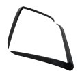 Black Front Bumper Fog Lamp Wind Knife Spoiler For Tesla Model Y 2025 2026 Light Eyebrow Cover Trim 2 Piece Blade Set
