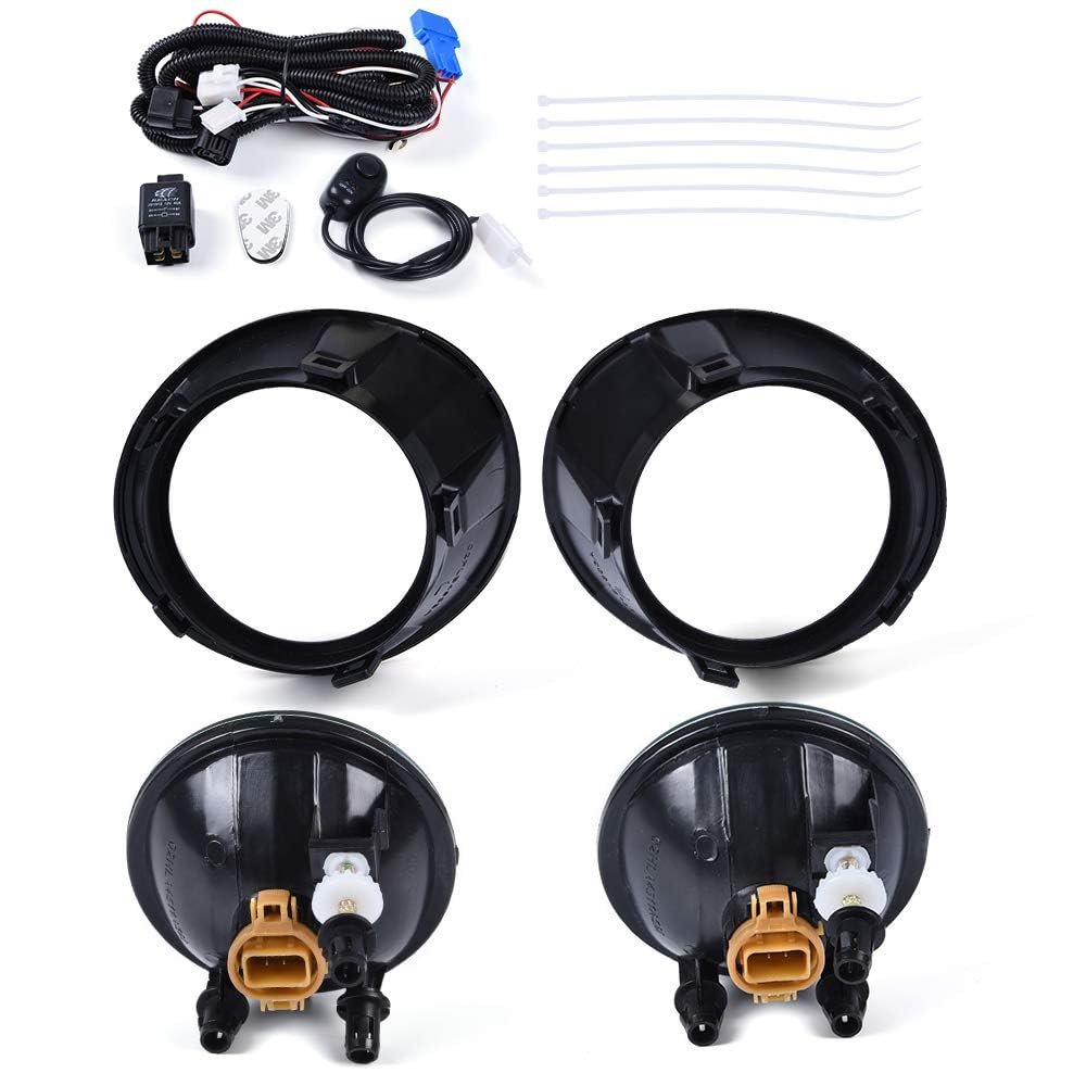 Front Bumper Fog Light Kit For Chevy Camaro 2010 To 2013 Smoky Lens Driving Lamps With Wiring And Switch Not Zl1 Or Rs Models
