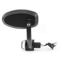 2pcs 7 8in Motorcycle Rearview Mirror Aluminum Handlebar End Mirrors With Turn Light Universal Parts