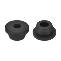 2pcs Rubber Grommets 20mm Drill Hole 11mm Id Top Hat Grommet Black Silicone Plug Gasket For Wiring Automotive 