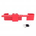 Heavy Duty Steel Cargo Door Lock Standard Shipping Container With 4 Keys Adjustment Range 12-1 2 18-7 8 Coated Red Colori Keyed 
