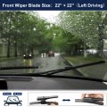 1 Pair 22 Coating Silicone Front Windshield Wiper Blade Replacement Set For Mercedes-benz C-class W205 A205 2015-2021 Not J U