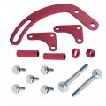 Dewhel Sbc Power Syeering Pump Bracket Billet Adjustable Lwp 350 Small Block Chevy Red 