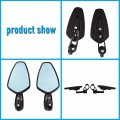 Waltyotur Motorcycle Rear View Cnc Mirrors Bar Ends Replacement For Yamaha Fz-09 Mt-09 Fz-07 Fz07 Fz09 Mt09 Black Smoke Blue