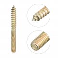 Uxcell M4x40mm Hanger Bolts 30pcs Double Ended Thread Dowel Screws For Wood Furniture Connecting