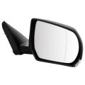 Passenger Side Door Mirror For Cadillac Ats 2014 2015 2016 2017 2018 Black Base Sedan Rear View With Signal Lamps And Puddle 