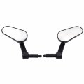 Httmt- 2x Black 7 8 22mm Universal Fit Custom Motorcycle Bikes Bar End Rearview Side Mirrors Compatible With Triumph Street
