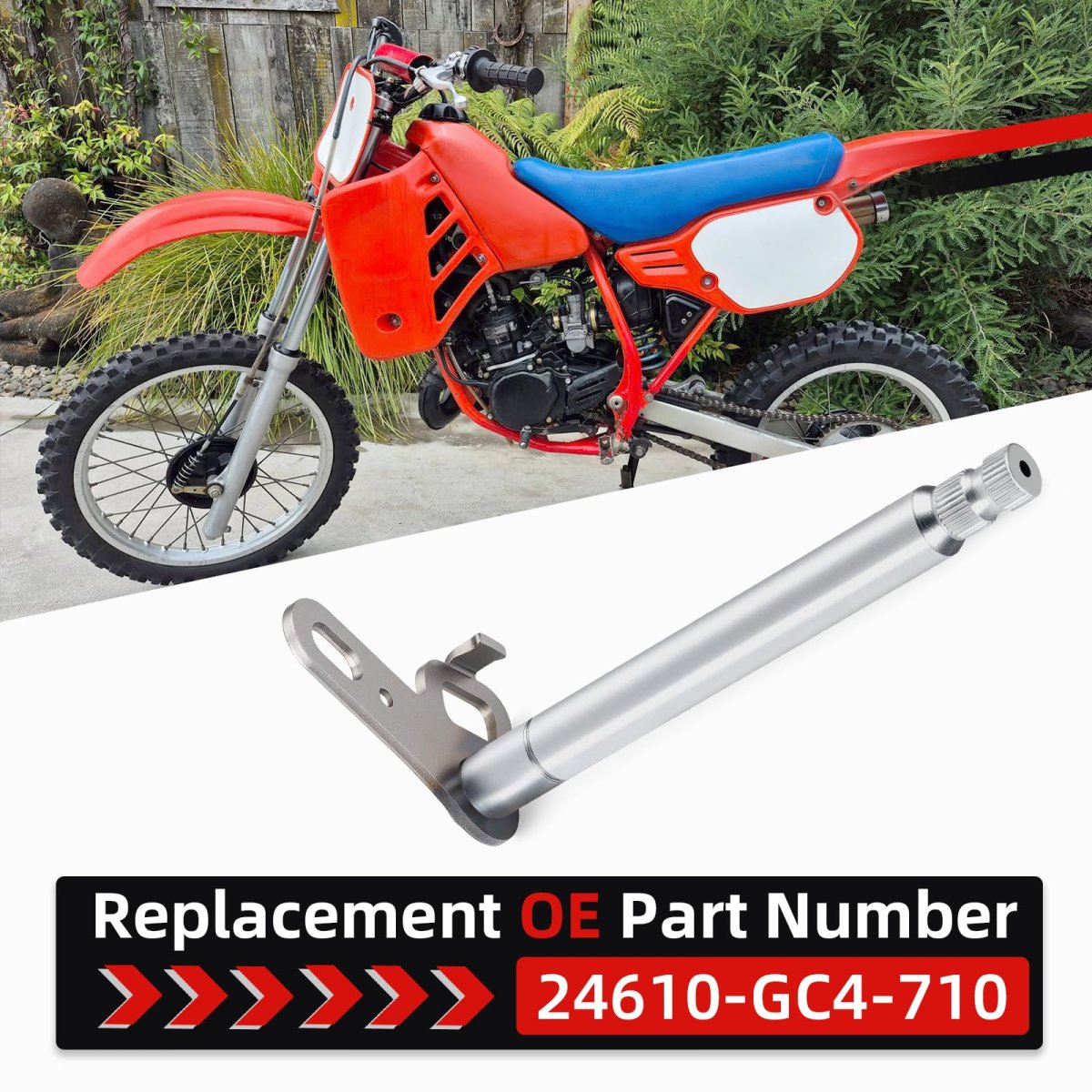 Engine Transmission Shift Shaft For Honda 1985 To 2007 Expert Cr80 Cr85 R Rb 24610-gc4-710