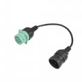 J1708 To J1939 Eld Cable Type2 Adapter 9pin 6pin Diagnostic For Car Truck Green 