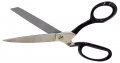 Ultima 8 Inch Bent Handle General Purpose Scissors A Drop Forged Carbon Steel Trimmer Sheers Chrome Plated With Black Handles 