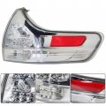 Waltyotur Clear Len Outer Body Tail Lights Brake Lamp Right Passenger Side Light White Replacement For 2011-2015 Toyota Sienna