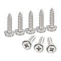 Phillips Hex Washer Self Tapping Screws M3 X 12mm 304 Stainless Steel Flange Sheet Metal Screw 25pcs 
