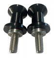 Pro-tek Black Swing Arm Spools For Kawasaki Ex-650 Ninja 650 And Z900 Zr900 2017 2018 2019 2020 2021 2022 2023 Z-900 Zr-900 