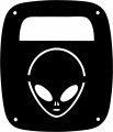 Jeeptails Alien Gray Tail Lamp Light Covers For Jeep Wrangler Yj And Tj Black Set Of 2 