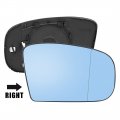 X Autohaux Car Passenger Right Rearview Mirror Glass Heated With Backing Plate For Mercedes-benz S430 2000-2003