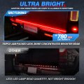 47 Inch Led Tailgate Light Bar Triple Row Full Function Sequential Amber Turn Signal Aluminum Frame Strip For Trucks Waterproof