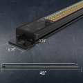 Mictuning 47 Inch Led Tailgate Light Bar Triple Row Full Function Sequential Amber Turn Signal Aluminum Frame Strip For Trucks
