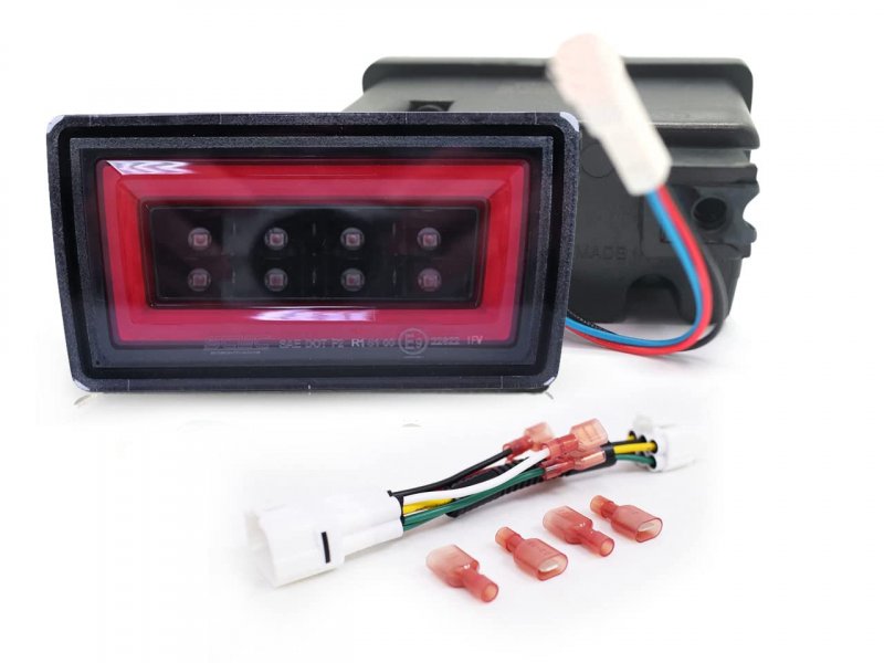 Performance Pnp Led Rear Brake Light For 2022-2023 Red Bar Drl Base Ring F1 Wire Harness Mounted Bracket