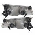 Headlight Assemblies For Toyota Camry 2000 2001 Driver And Passenger Side Pair Halogen Clear Polycarbonate Lens Waterproof