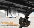 Sautvs Utv Xl Center Rear View Mirror For Polaris Ranger 1000 570 900 Honda Pioneer Wider Convex Rearview Xp Crew 2015-2023