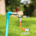 Uxcell Foaming Extension Tube Faucet Lengthen Extender Sink Drain Bathroom Flexible Water Hose Adapter Orange 50cm