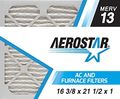 Aerostar Pleated Air Filter Merv 13 16 3 8x21 1 2x1 Pack Of 6 