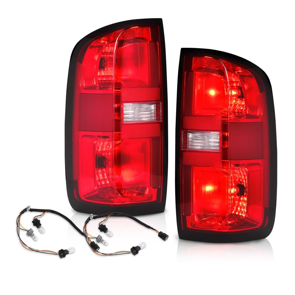 Tail Lights With Bulbs For Chevy Colorado 2015 2022 Left And Right Rear Light Lamp Assembly 4 Door Crew Cab Extended Red