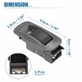 Uxcell Rear Left And Right Car Power Window Switch Lift Button Panel Control Replace No 84810aa010b2 For Toyota Tacoma
