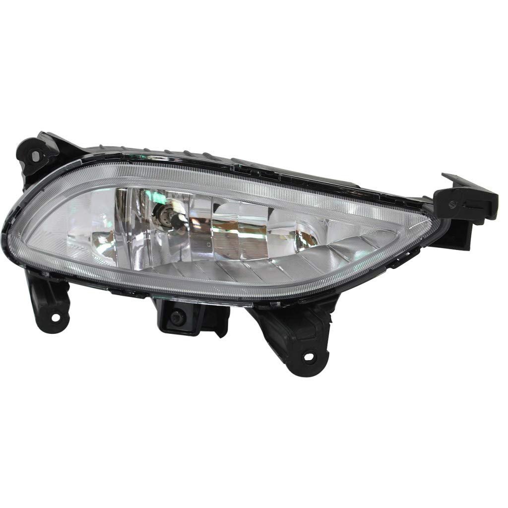 Fog Light For Hyundai Sonata 2011 2012 2013 2014 Passenger Side Type 1 Fits 92202-3q000 And Hy2593134 Halogen Clear Lens