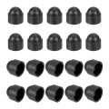 Nut Protection Cap 20pcs M10x17x20mm Plastic Hexagonal Screw Dome Acorn Hex Head Bolt Covers Waterproof Decorative Black 