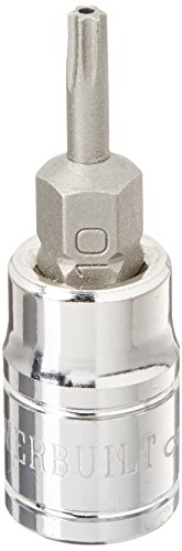 Powerbuilt 648496 1 4 Dr T10 Tamper Proof Star Bit Socket