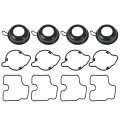 4 Pcs Carburetor Repair Kit Plunger Diaphragm Part Replacement For 1999-2000 Honda Cbr600f4 