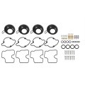 4 Pcs Carburetor Repair Kit Plunger Diaphragm Part For 1999 2000 Honda Cbr600f4
